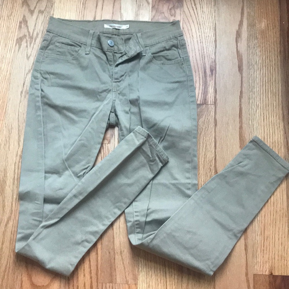 Levi’s 710 super skinny khaki